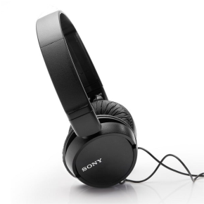 Sony MDR-ZX110AP On-Ear Headphones with Microphone (Black)