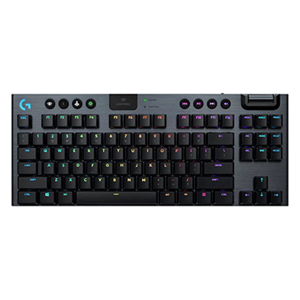 Logitech G915 TKL Tenkeyless LIGHTSPEED Wireless Mechanical Gaming Keyboard (Clicky)