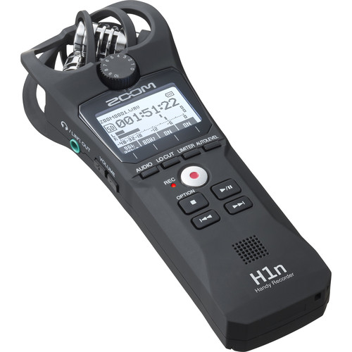 Zoom H1n 2-Input / 2-Track Portable Handy Recorder with Onboard X/Y Microphone (Black)