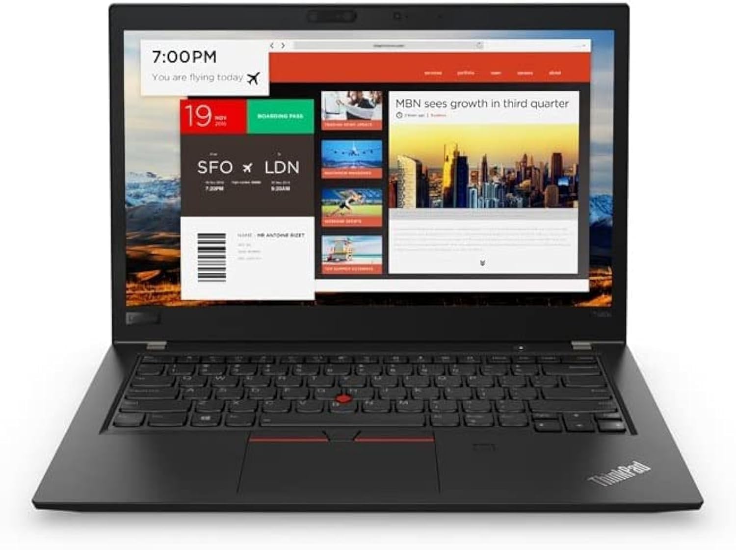 Lenovo ThinkPad T470s, 7th Gen Intel Core I5-7300U Processor, 8GB RAM, 256GB PCIe NVMe SSD 