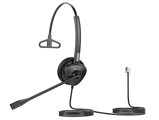 Fanvil HT302 QD to RJ9 Headset  Dual-Ear Wired Communication