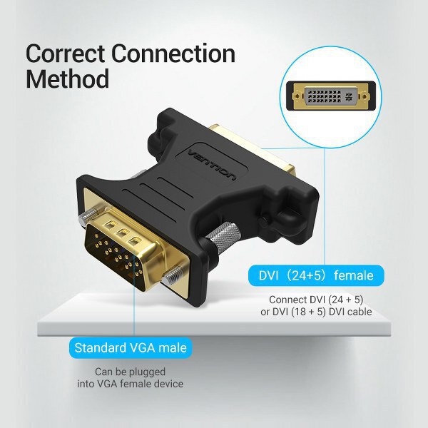 Vention VGA Female to DVI Male Adapter – VEN-DV380VG