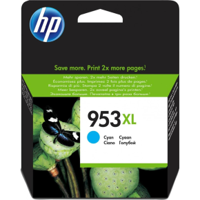 HP 953XL High Yield Cyan Original Ink Cartridge- F6U16AE