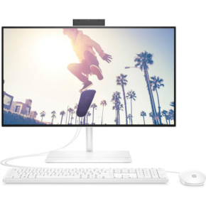 HP All-in-One 24-cb1023nh PC, Intel Core i5 1235U, 8GB DDR4 3200, 512GB PCIe NVMe M.2 SSD, Intel Iris Xe Graphics, FreeDOS, 23.8" FHD Touch Screen, No ODD- 6V337EA