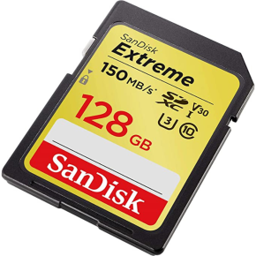 SanDisk Extreme SDXC Card 128GB (SDSDXV5-128G-GNCIN) 