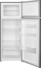 Beko BAD285 KE 205L Double Door Fridge – Inox, Direct Cool