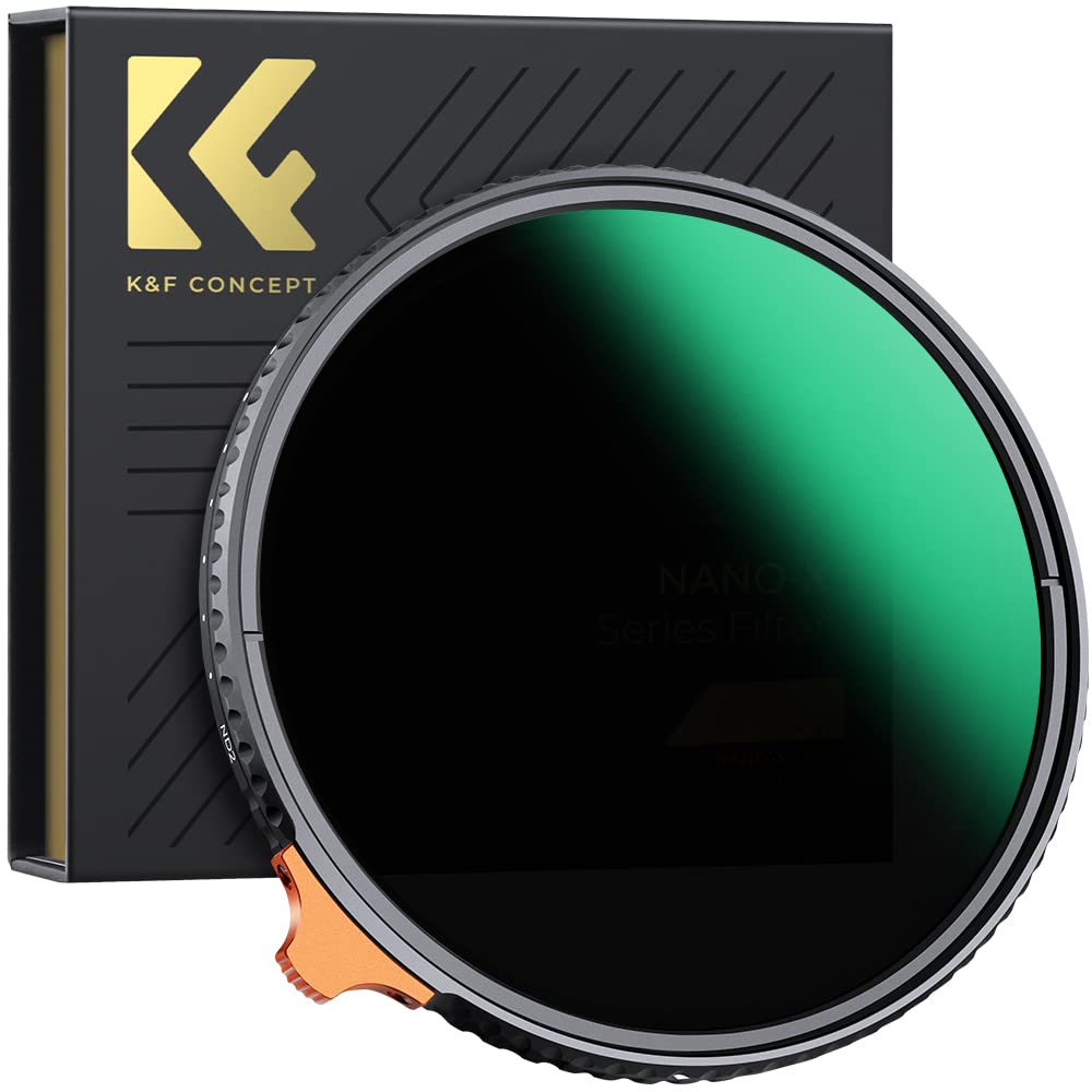 K&F Concept KV34 58mm ND2-ND400 Blue Multi-Coated Variable ND Filter
