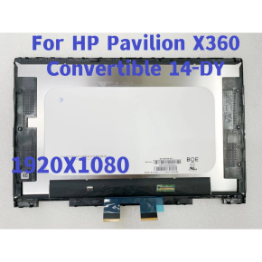 HP Pavilion X360 Convertible 14-DY 14DY 14M-DY Display Touch Screen Digitizer Assembly Frame FHD Replacement(1920x1080)