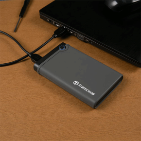 Transcend StoreJet 25 CK3 2.5inch Storage Enclosure for SATA SSD USB 3.0 (TS0GSJ25CK3)